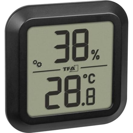 TFA Dostmann Digitales Thermo-Hygrometer zum Einbau 30.5061.01 Thermo- en hygrometer Zwart