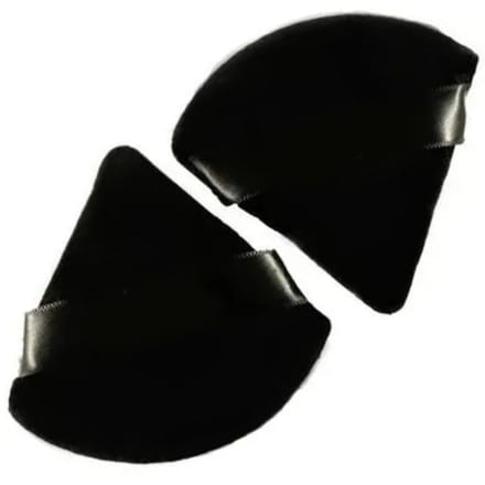2PCS Houppette Triangle Portable Réutilisable Éponge de Maquillage Fond de Teint Cosmétique en Mousse de Latex black