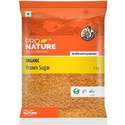 Sucre roux 100 % biologique Pro Nature, 1 kg yellow