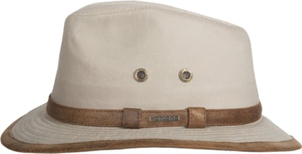 Hatland - Rayburn - Katoenen hoed - Beige - Maat S - Unisex