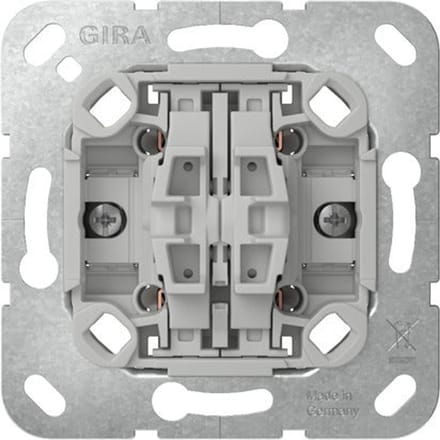 Gira 4-Gang Drukknop Schakelaar 10A 250V NO Contact - 314700