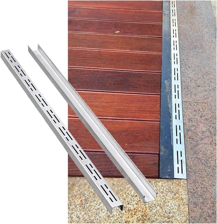 Afvoergoot Set - Smal RVS - Terras Ontwateren - 304 RVS Kwaliteit - 7 cm breed - Zilver