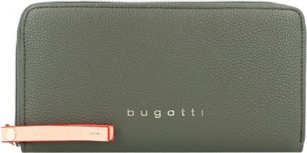 bugatti Portemonnee Ella Ladies Zip Around Wallet Olive Groene