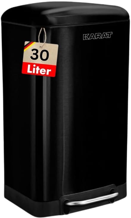 Ronde RVS Pedadlemmer 30 Liter met Binnenemmer en Stille Sluiting