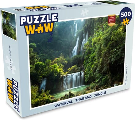 Puzzel Waterval - Thailand - Jungle - Legpuzzel - Puzzel 500 stukjes