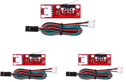 Mechanische Eindstop met Kabel – Set van 3 Stuks – Eindschakelaars voor 3D-Printers en CNC