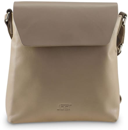 JOST Leren schoudertas Arva Crossbody Bag Ecru Taupe