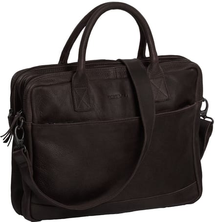 Daniel Ray Greensboro Leren Laptoptas 15 inch - Bruin