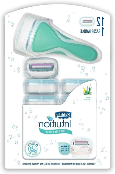 Scheermesjes Navullingen - Sensitive Care - Huidverzorging - Hydraterende Werking - 12 Stuks - Wit