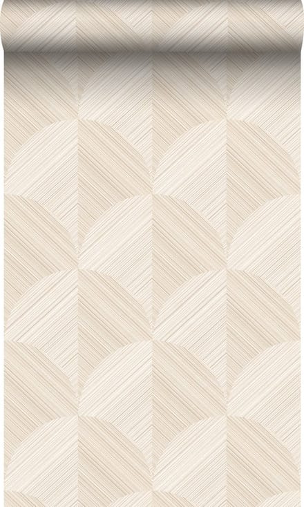 Origin Wallcoverings behang 3D-motief lichtbeige - 53 cm x 10.05 m - 347935