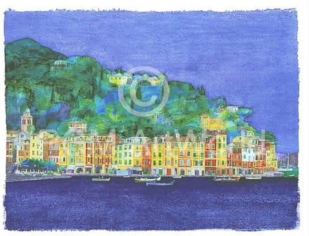 Kunstdruk Ralf Westphal - Portofino / Ligurien 90x70cm