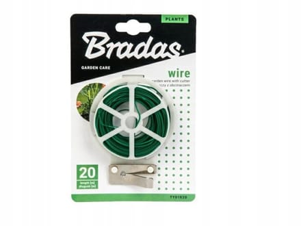 Bradas TYD1X20 - Tuindraad - 20m - Met Snijder - Groen