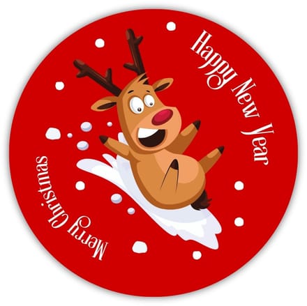 TopWosk - Feestelijke Kaarsstickers - 50 mm - 20 Stuks