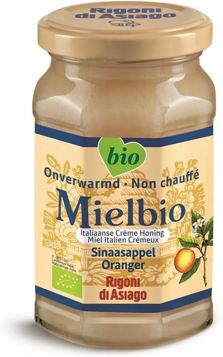 Mielbio Sinaasappel creme honing bio 300 Gram