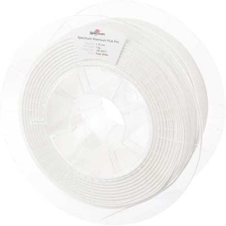 Spectrum Filaments 80102 PLA Pro Filament PLA Pro Slagvast 1.75 mm 1000 g Polar White, Wit 1 stuk(s)