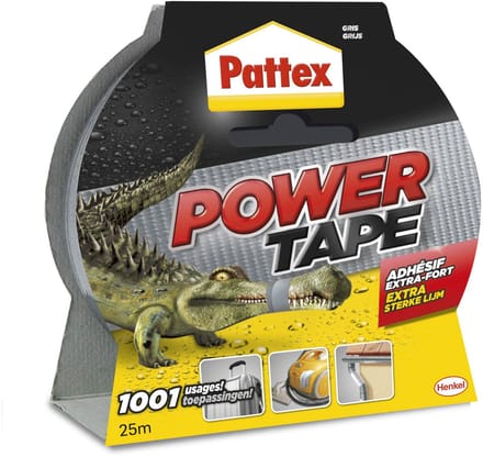 6x Pattex Power Tape Grijs 25 meter