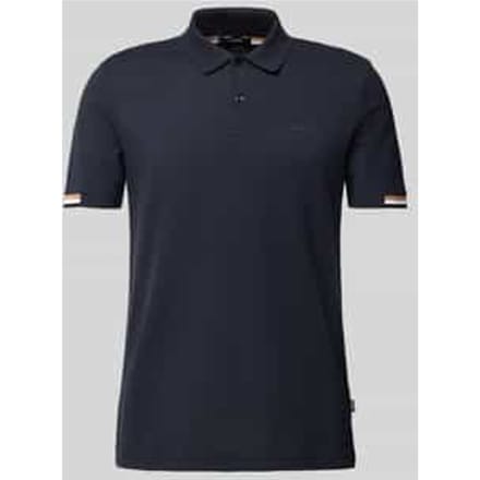 Poloshirt met labelprint, model 'Parlay'