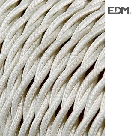Kabel EDM 2 x 0,75 mm Wit 5 m
