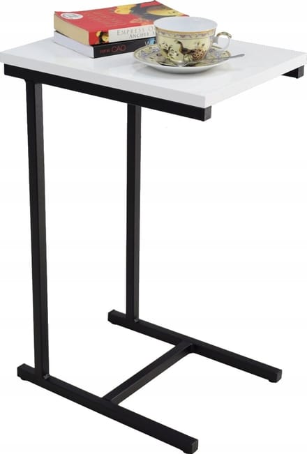 FutuStal EKO - Bijzettafel - Zwart - Wit - Hoogglans