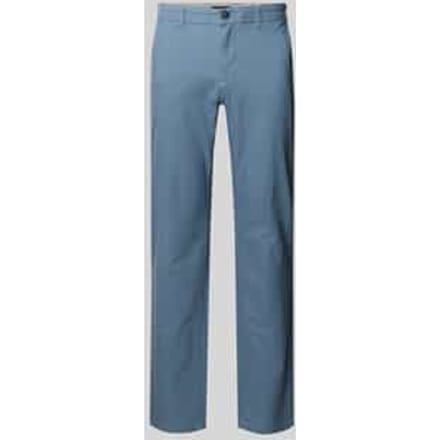 Slim fit stoffen broek met achterzakken