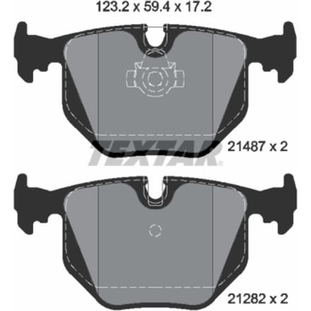 Remblokset TEXTAR 2148701, achter