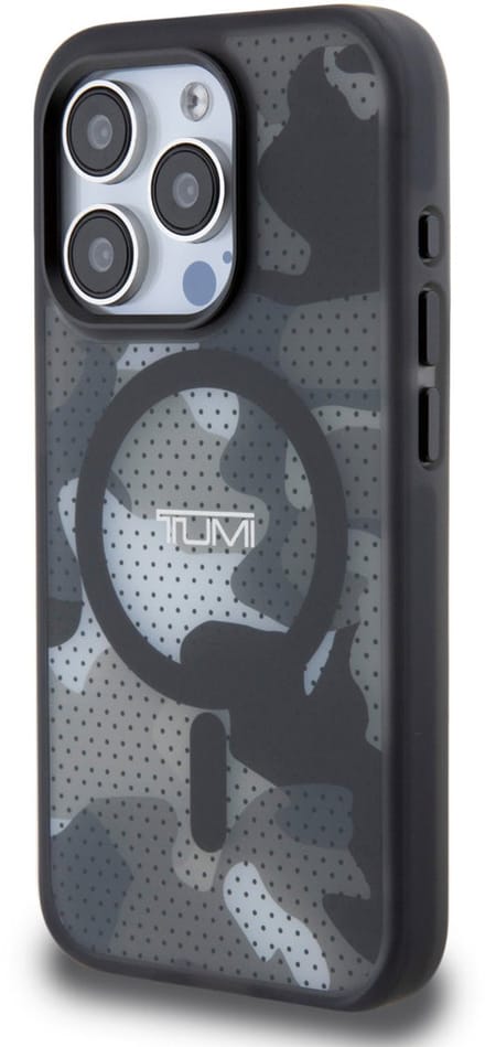 Tumi TUHMP15LTCAMK iPhone 15 Pro 6.1" zwart/zwarte hardcase Frosted Camo Print MagSafe