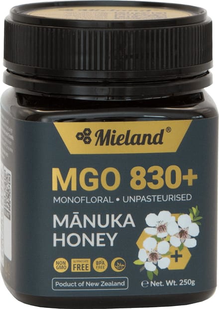 Manuka honing MGO 830+-Rauw- Mieland - 100% natuurlijk- 250 gram