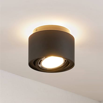 Arcchio - buitenspot - 1licht - Aluminium - H: 12 cm - GU10 - zwart (RAL 9004)