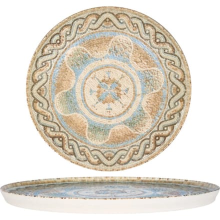 Rinart Dinerbord - Celest - Porselein - 28 cm - set van 6