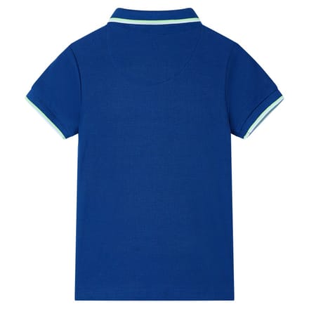 vidaXL Kinderpoloshirt 140 donkerblauw