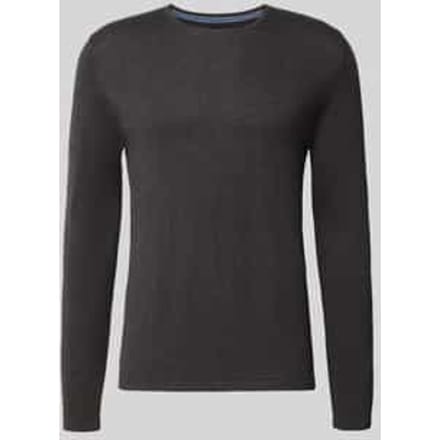 Gebreide pullover van katoen met ronde hals