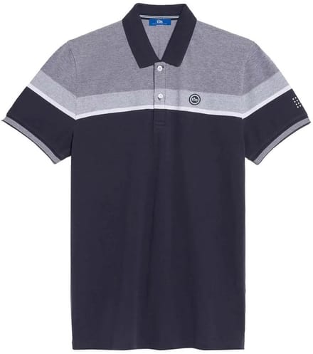 Tbs Barispol Korte Mouw Poloshirt Blauw L Man