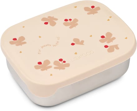 Liewood Lunchtrommel RVS Arthur Butterfly Apple Blossom