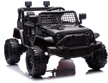 Jeep 12V Kinderauto Zwart