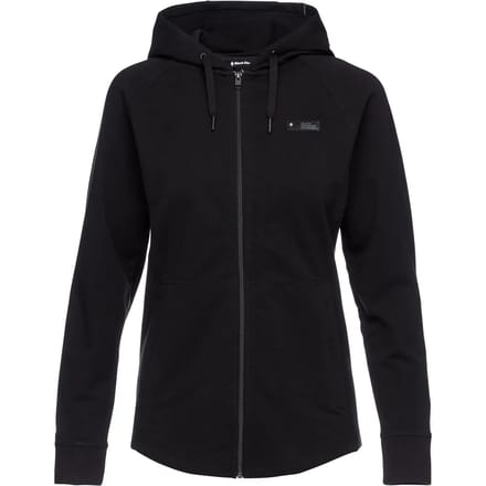 Dames Hoodie Black Diamond Mountain Transparency FZ HDY