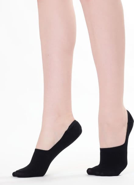 Topsocks no-show sneakersokken bamboe 2-pack - zwart - 35/38
