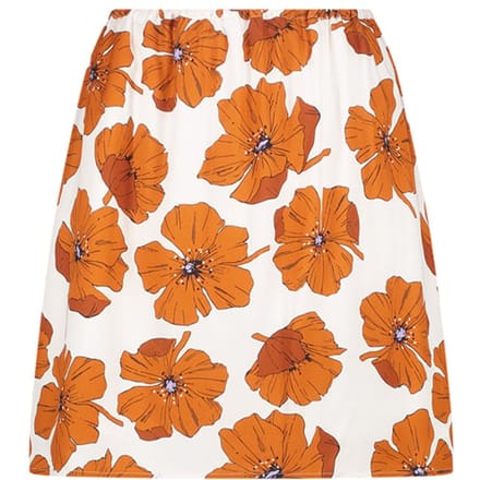 Another Label Fleurine Skirt Pumpkin Flower Größe: XS | Miniröcke Outlet | Damen | Orange