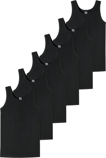Schiesser Jongens onderhemd 6 pack Teens Boys - 95/5 Cotton