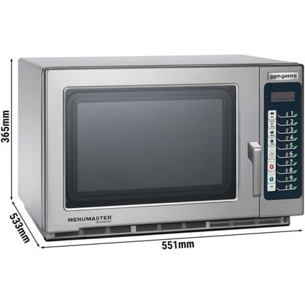 GGM Gastro Mikrowelle Automatic - 34 Liter - 1,8 kW - Digital Zilver
