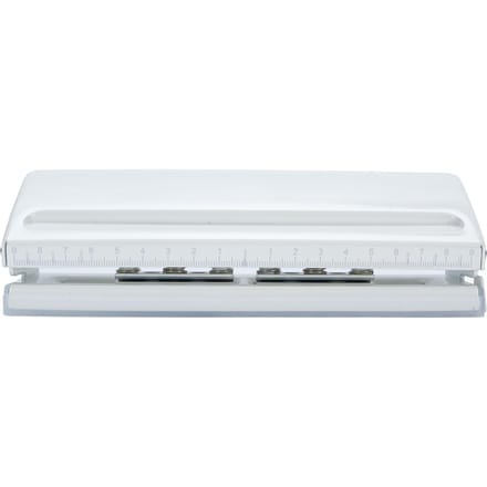 6 Gats Papier Papiersnijder Anti-Slip 6 Vel Capaciteit Verstelbare Gat Papiersnijder voor A3 A4 A5 B3 B4 B5 Kantoor white
