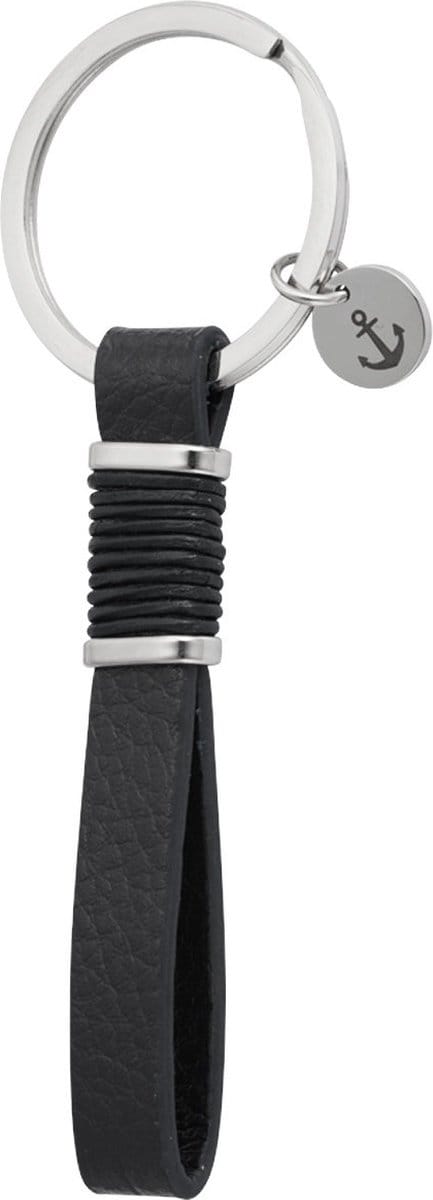 Sleutelhanger Man - met anker- zwart