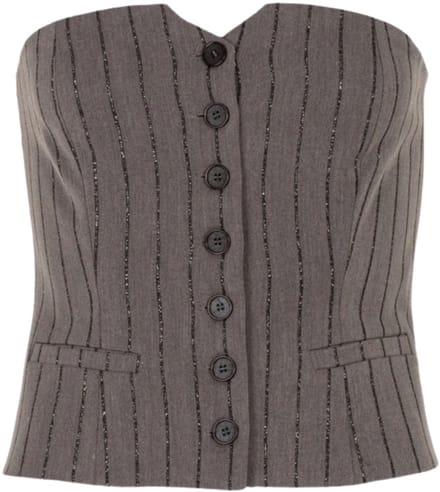 Freebird Gesile Gilet Grey Taglia: M | Magliette intime Outlet | Donna | Grigio