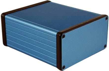 Hammond Electronics 1455N1201BU – Universele behuizing – 120 x 103 x 53 mm – Aluminium – Blauw