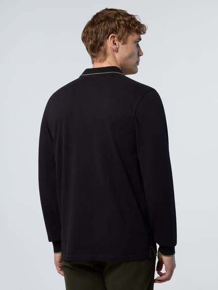 North Sails Polo Shirt Lange mouwen met kraagprint