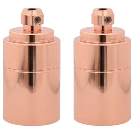 vidaXL Lamphouders 2 st roségoud E27