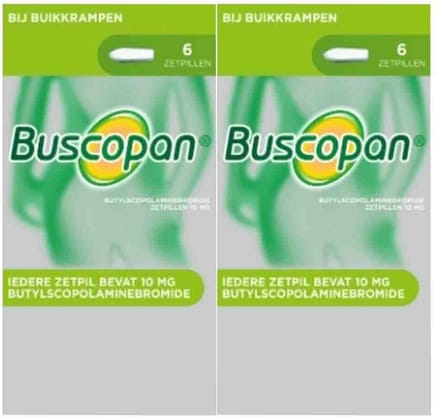 Buscopan Scopolamyne 10mg - 2 x 6 zetpillen
