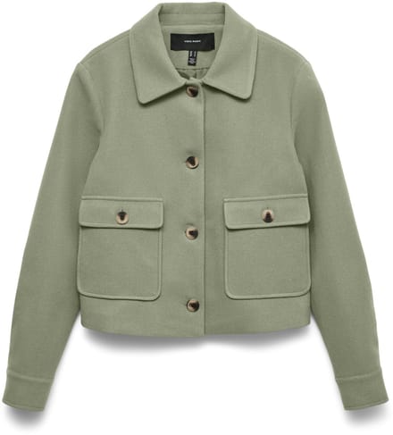 VERO MODA - VMCAYA LS CF SHORT JACKET WVN EXP - Dames - Gewatteerde jassen