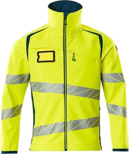 Mascot Accelerate Safe Softshell Jas 19002 - Mannen - Geel/Petrol - M
