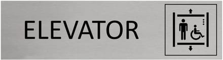 CombiCraft Aluminium deurbordje Elevator 165x45mm met tape - per stuk