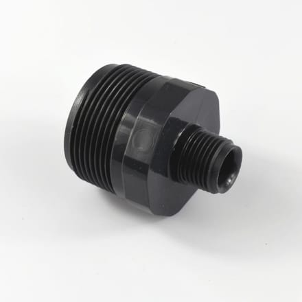 PVC-U Verloopnippel AG 1 1/2" x 1/2"